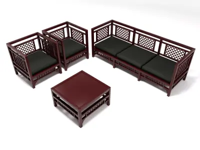 Arabesque seats 3D model