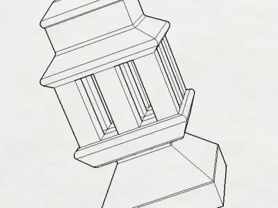 Pocket Lantern Template 7 3D print model