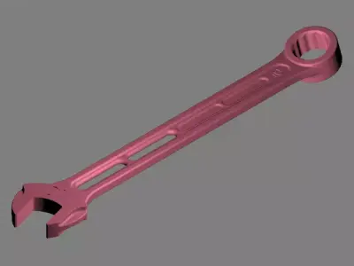 10mm M6 Combination wrenches Light-weight Shape of JIS standard 3D print model