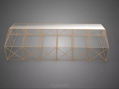 EMPTY ARCHITECTURAL GREENHOUSE HOTHOUSE GLASSHOUSE FARMS GARDEN 3D model