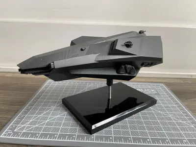 3D print Amun Ra stealth frigate from the Expanse 3D print model