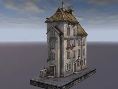 Port building 3D model