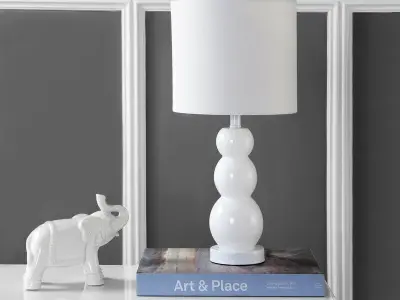 Bowers Glass Table Lamp 3D model
