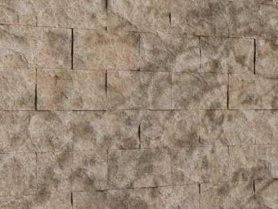 Split Face Travertine 03 - Seamless Texture