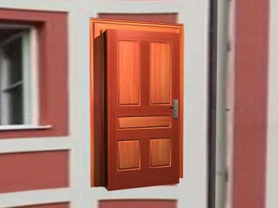 Classic Door 3D model 10