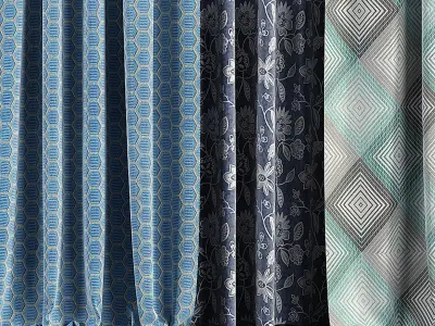 Curtain Set 82 3D model