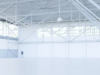 Warehouse Scene blender ready to use 3D model