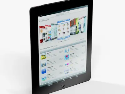 Apple iPad 2 3G tablet Low-poly 3D model