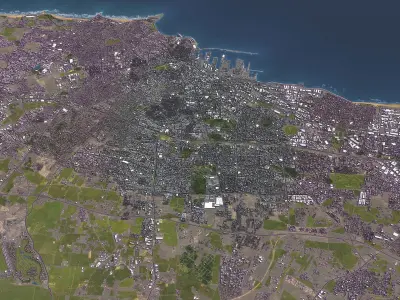 Casablanca - 3D City Model Low-poly 3D model