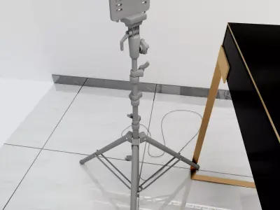 Modern live broadcast room Internet celebrity  Low-poly 3D model