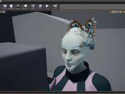 FemaleAlien01 UnrealEngine 3D model