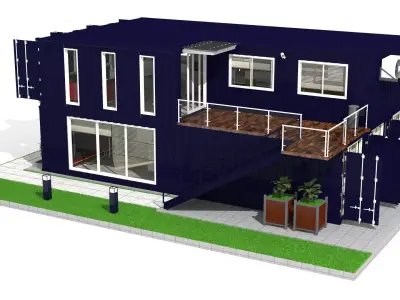 Container Office Building 3D model