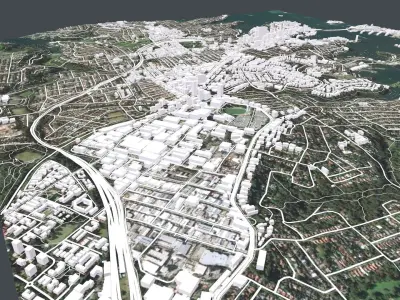 Cityscape North Sydney Australia 3D model