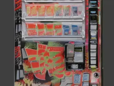 Cyberpunk Graffiti Vending Machine 3D Model Low-poly 3D model
