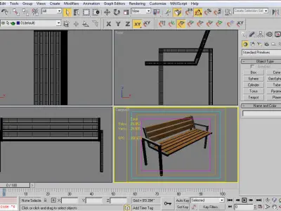 Street Chair-1 3D model