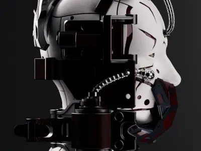 Sci-fi Character Cyborg 003 3D model