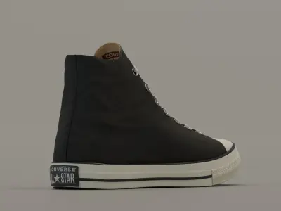 Converse Sneakers in 6 colors Low-poly 3D model