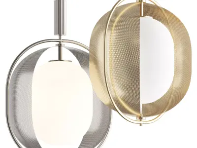 Pearl Pendant Light 3D model