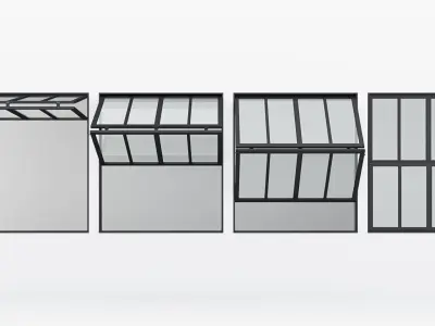 Aluminium window 11 3D model