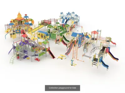 Collection playground for kids 3D Model Pack