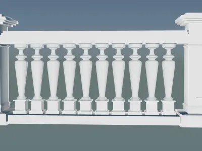 Balcony Railing 3D print model