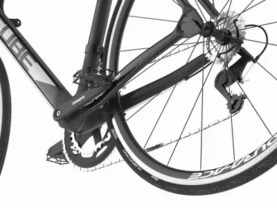  Cube Aerium Pro Road Bicycle Rigged for Maya 