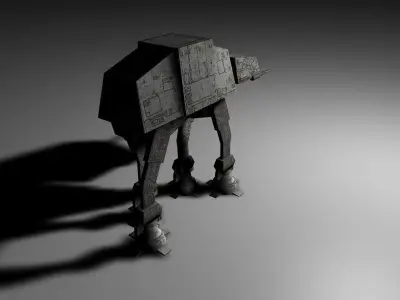 ATAT - Lowpoly star wars at-at Low-poly 3D model