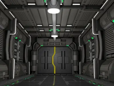 Sci Fi Corridor   3D model