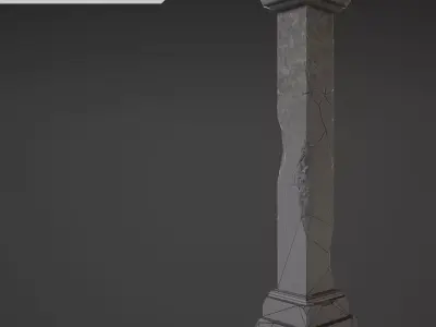 Column - 2nd Low-poly 3D model