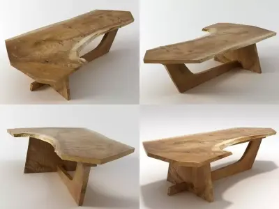 Sled Based coffee table 3D model