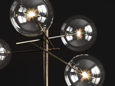 Floor lamp Gallotti and Radice Bolle 3D model