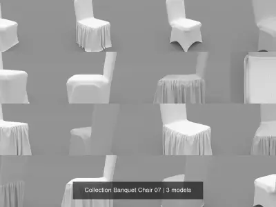 Collection Banquet Chair 07 3D Model Pack