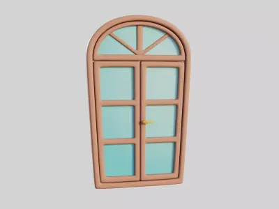 Cartoon Window 12b 3D model