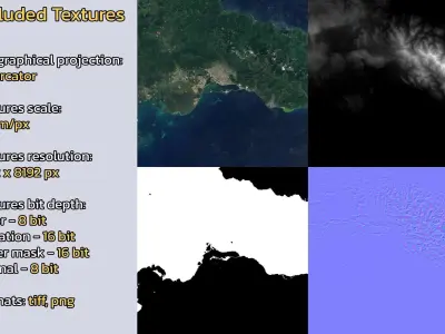 Kingston Jamaica City Landscape 3D Model 3D model