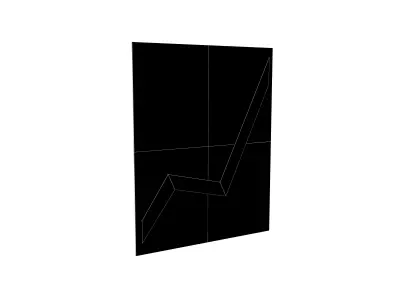 Chart Increasing Emoji v1 001 Low-poly 3D model