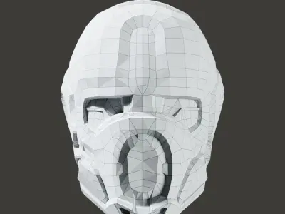 SciFi Helmet ver5 Low-poly 3D model