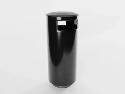 Public Trash Can 3D model