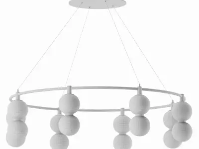 ECHO CHANDELIER CIRCULAR MEDIUM 3D model