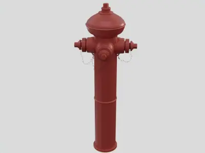 Fire Hydrant 15 - Tall Fireplug - Safety and Emergency Equipment 3D model