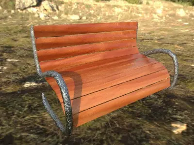 PBR Street Chair 3D model