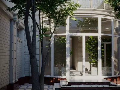 Exterior House Low-poly 3D model buy