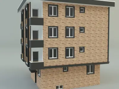 building 13 house model 3D model