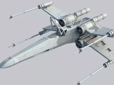 Star Wars A New Hope X Wing 1 24th scale 3D stl model 3D print model