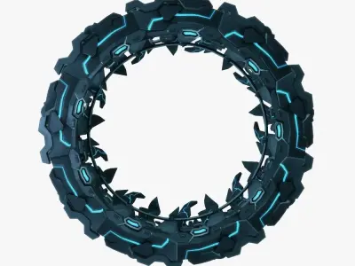 Star gates 1 low poly Low-poly 3D model