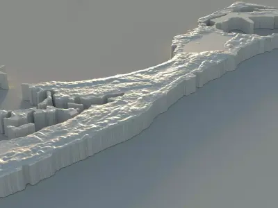 Bermuda Country Terrain 3D model