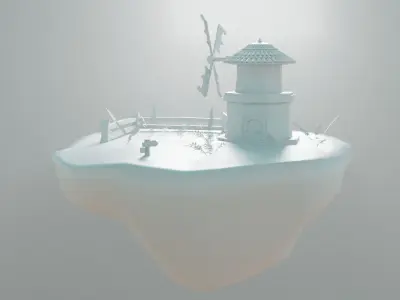 Floating Island 3D model