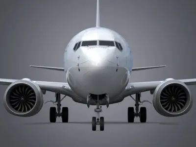  Boeing 737-8 MAX Generic White 