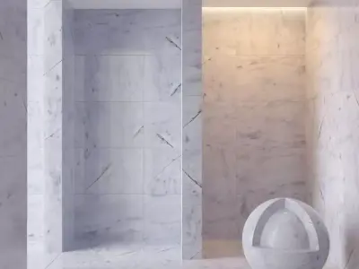 Marble wall 305 3D model