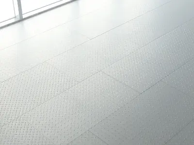 A floor made of sheets of corrugated metal Texture