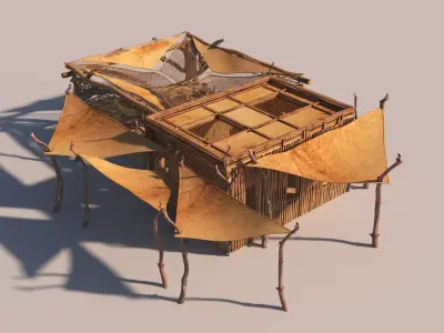 Adventure Cafe Low-poly 3D model